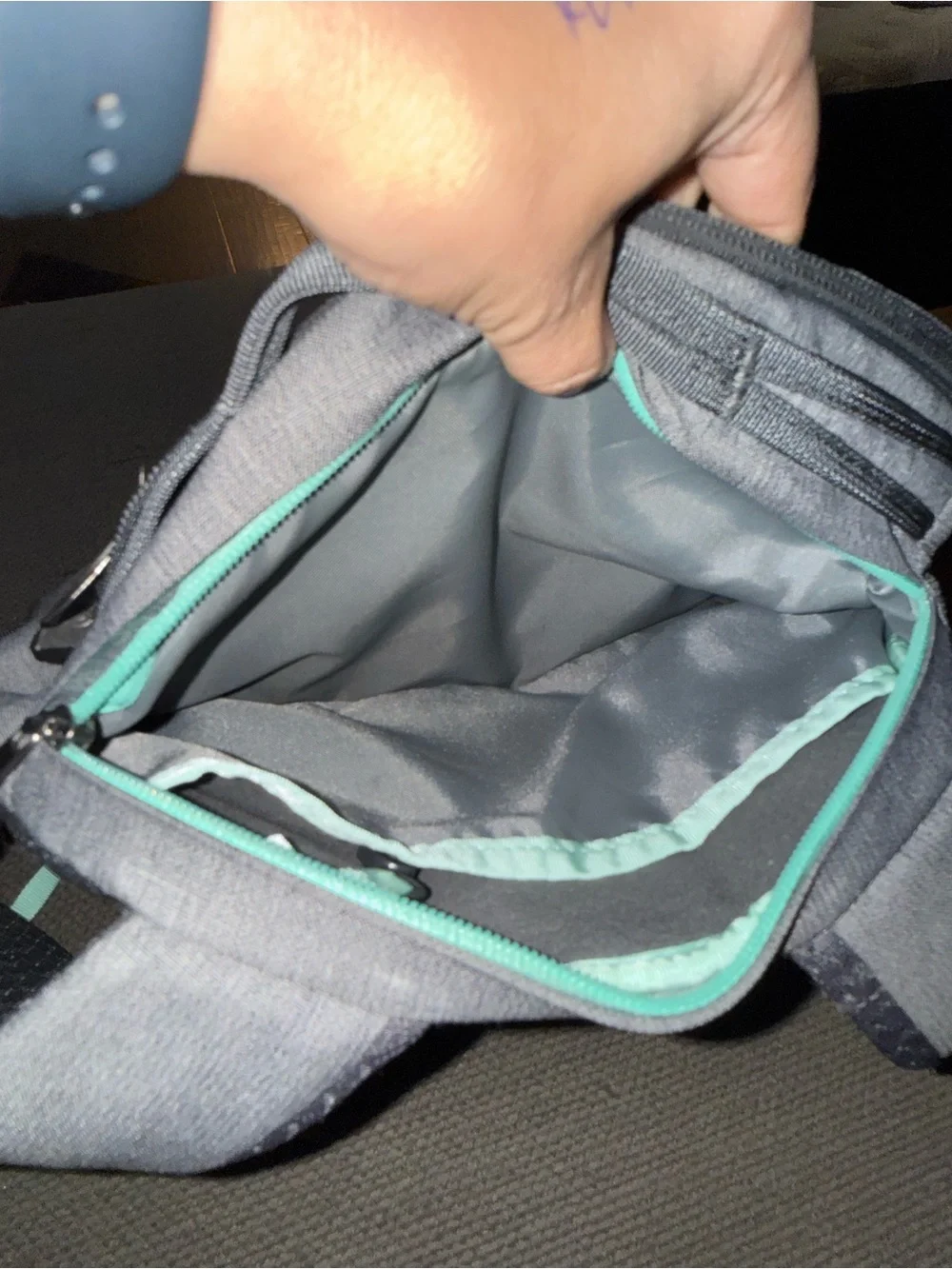 The North Face Gray and Black Backpack